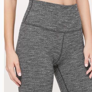 Lululemon Gray Knit Leggings 7/8